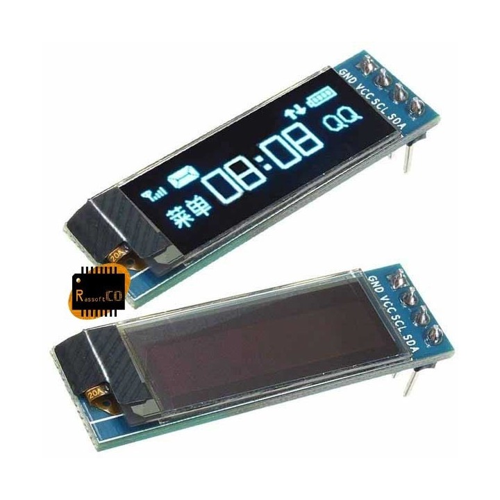 0.91 Inch 12832 Blue Color 128X32 OLED LCD LED Display Module 0.91 IIC Communicate