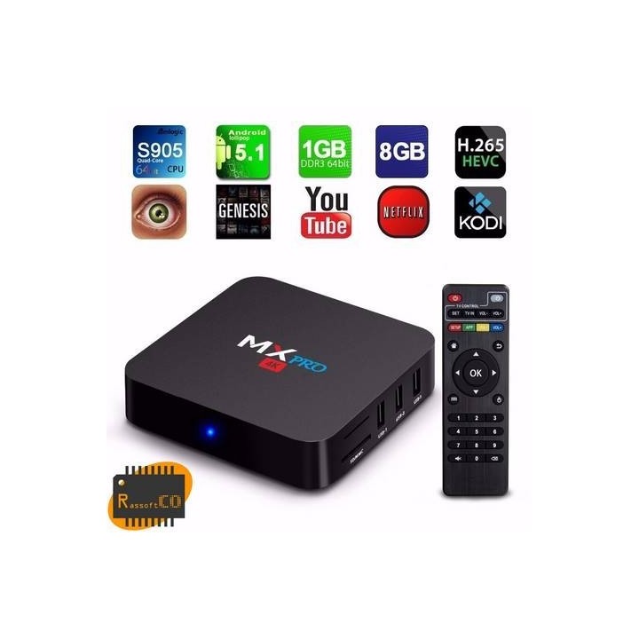 MX PRO 4K Amlogic S905 Quad Core Android TV Box MXpro 4K