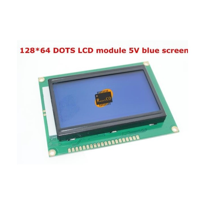 Graphic LCD 12864 Dots Graphic Blue Color Back-light