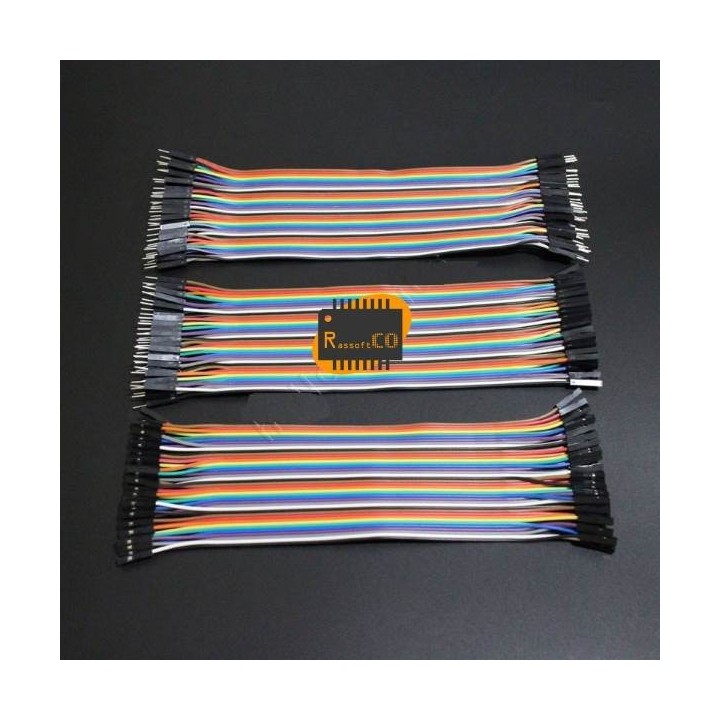 200mm 10 Pins M/M Male/Female F/F Splittable Breadboard Jumper Wires For Arduino