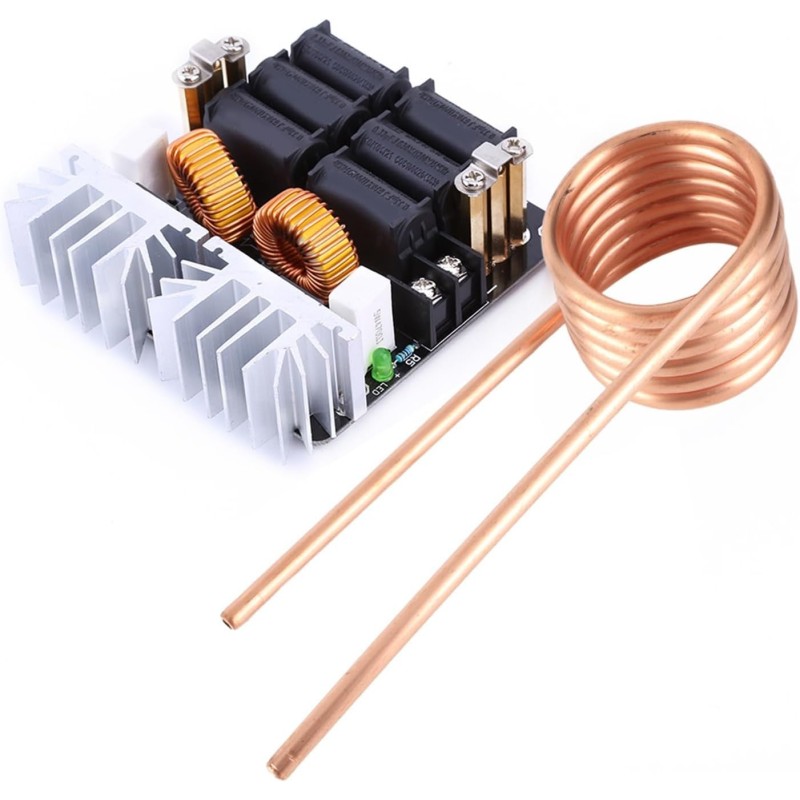 1000W ZVS Low Voltage Induction Heating Board – 12-48V (for Hardening, Annealing, Metal Melting)