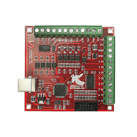 BSMCE04U-PP – 4-Axis USB CNC Controller Board (Breakout Board)