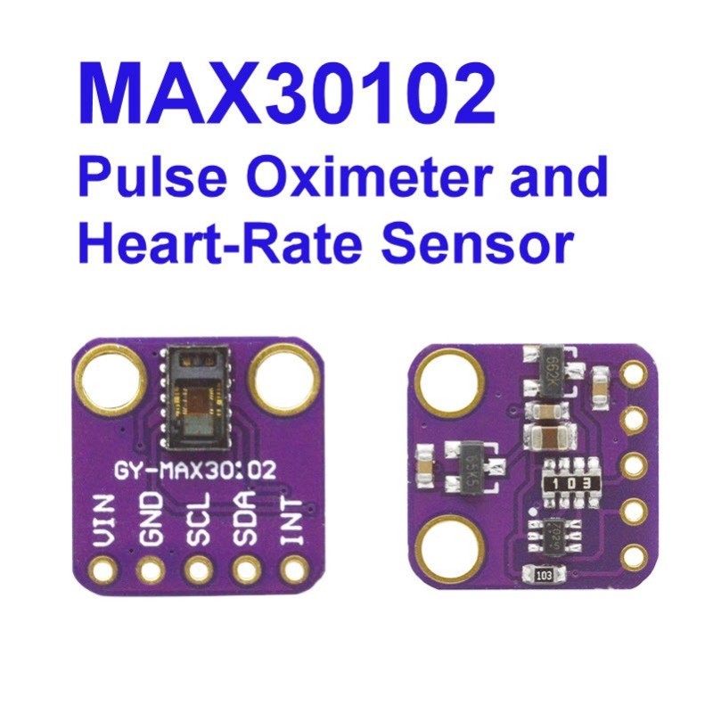 Heart rate and oxygen content sensor MAX30102