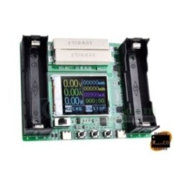 Battery Capacity Tester for 18650 Lithium Battery Voltage Current Indicator 1.77in TFT