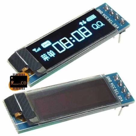 0.91 Inch 12832 Blue Color 128X32 OLED LCD LED Display Module 0.91 IIC Communicate