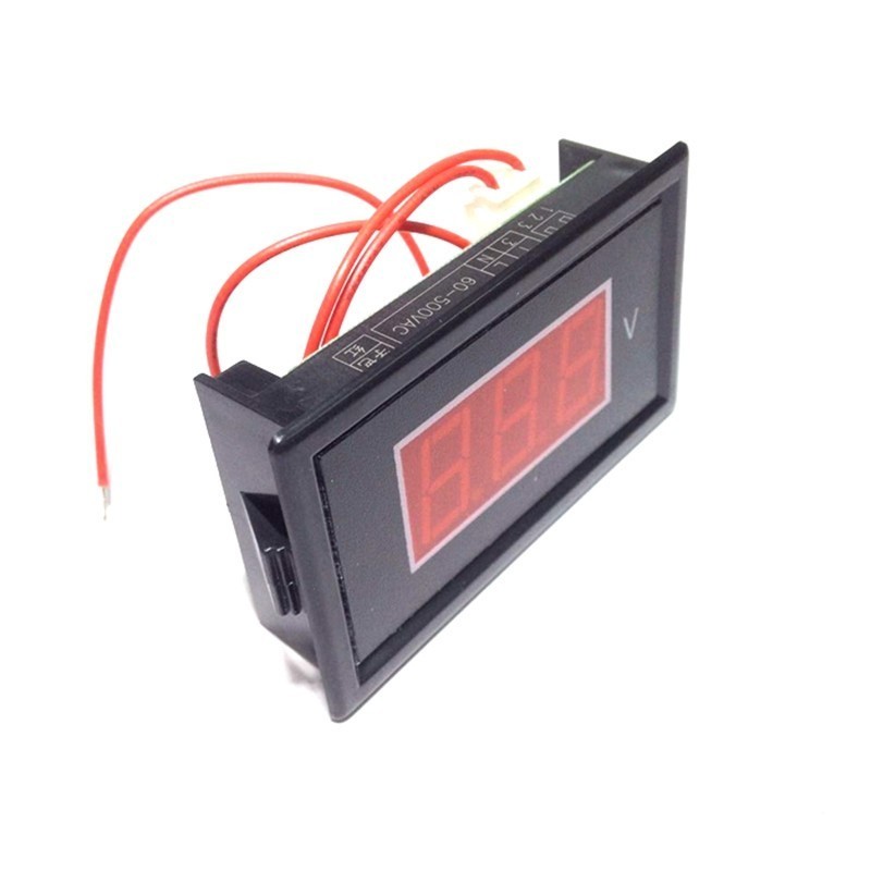 AC 60V-500V Digital Voltmeter AC Voltage Detector Red Led Display Volt Meter Gauge