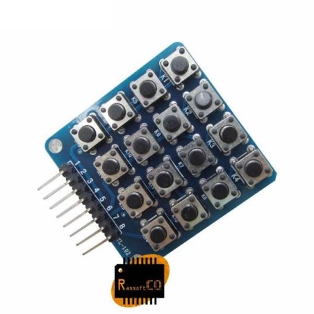 4x4 Tac switch Keypad MCU Accessory Board Matrix Keyboard 16 Key Buttons