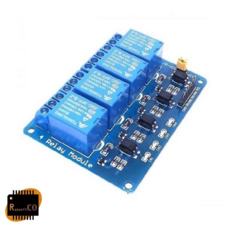 Four Channel 5V Relay Module for Arduino