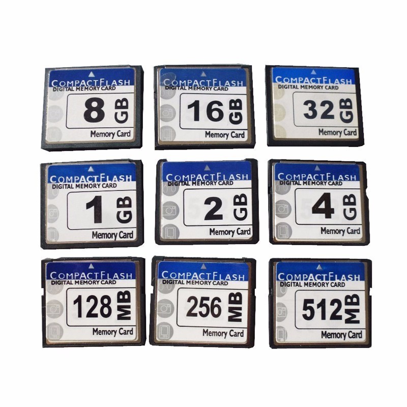 Compact Flash 128MB 256MB 512MB 1GB 2GB 4GB 8GB 16GB 32GB 64GB