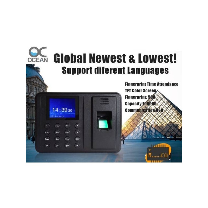 Biometric Digital Finger print Recording Time Attendance Machine OC900