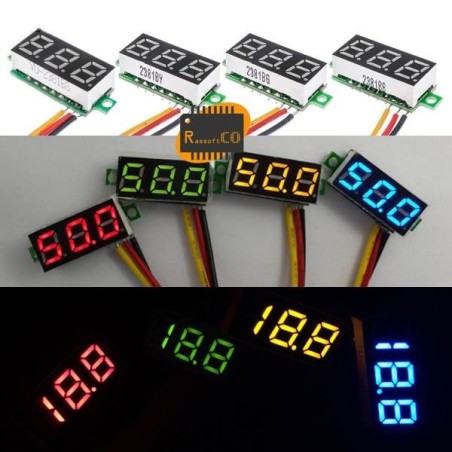 Digital Voltmeter green LED Volt Meter Gauge voltage meter DC4.7~32V