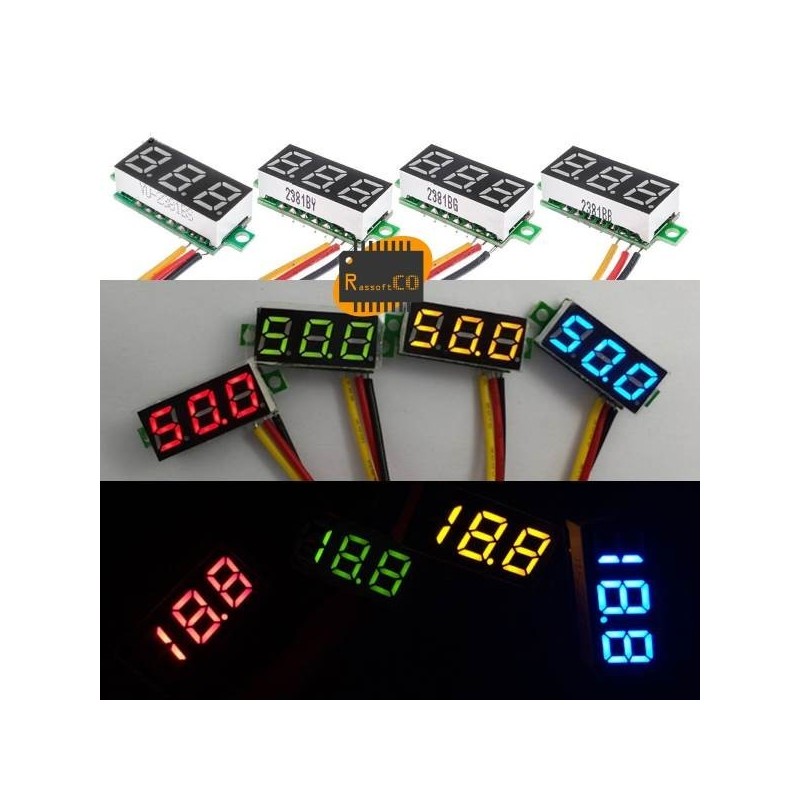 Digital Voltmeter Red LED Volt Meter Gauge voltage meter DC4.7~32V
