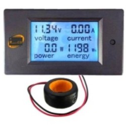 AC 100A Digital LED Power Panel Meter Monitor Power Energy Volt Voltmeter Ammeter Voltage Current Meter