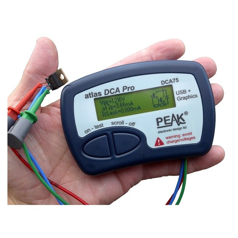 PEAK Atlas DCA PRO - Advanced Semiconductor Analyser with Curve Tracing Model DCA75