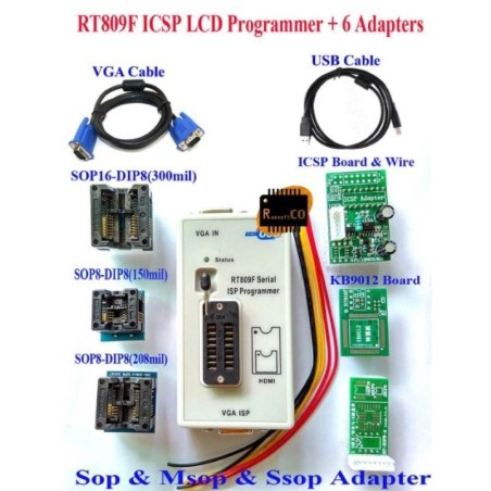 RT809F SERIAL ISP PROGRAMMER WITH VGA/HDMI