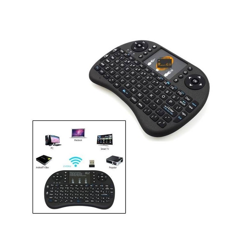 Mini i8 2.4G Mini Wireless 92 Key Keyboard For Raspberry Pi