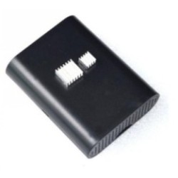 Raspberry Pi 2 Model B Broadcom BCM2836 Black Case Cover Shell Enclosure Box+2pcs pure aluminum heat sink