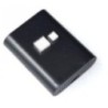 Raspberry Pi 2 Model B Broadcom BCM2836 Black Case Cover Shell Enclosure Box+2pcs pure aluminum heat sink