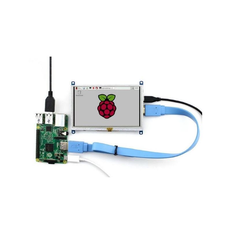 Raspberry Pi 2 model B/B+ 5 inch TFT LCD HDMI Touch Screen Display Module USB Driver 800*480