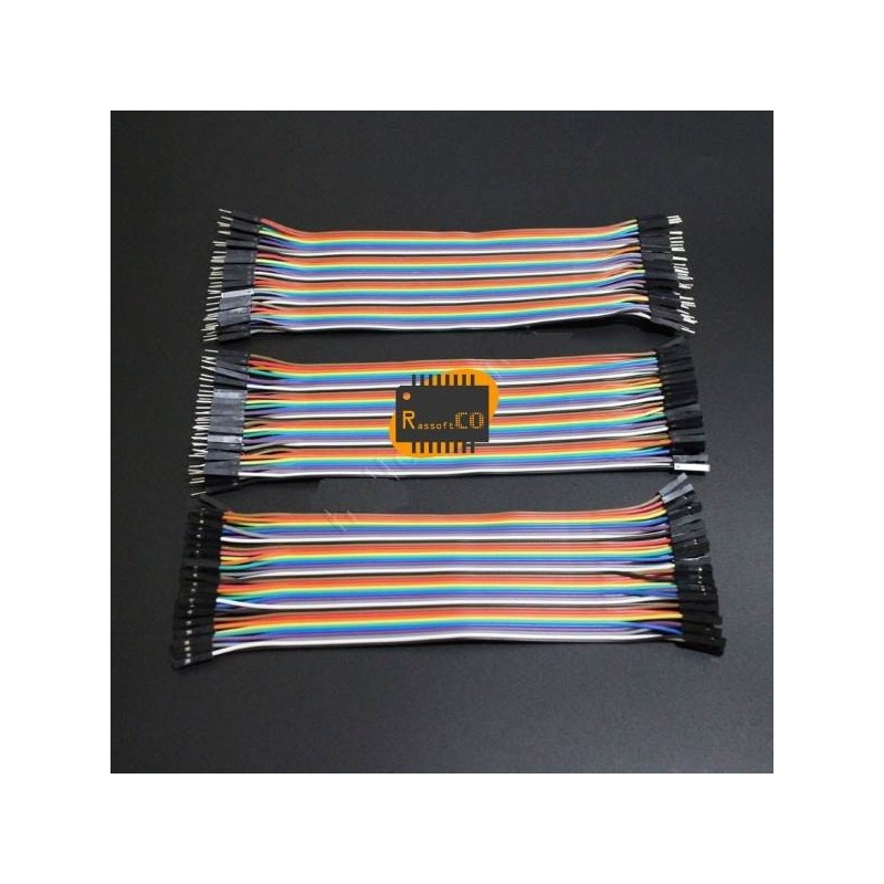 200mm 40 Pins M/M Male/Female F/F Splittable Breadboard Jumper Wires For Arduino