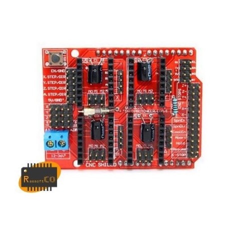CNC shield v3 engraving machine / 3D Printer / + 4pcs A4988 driver expansion board for Arduino